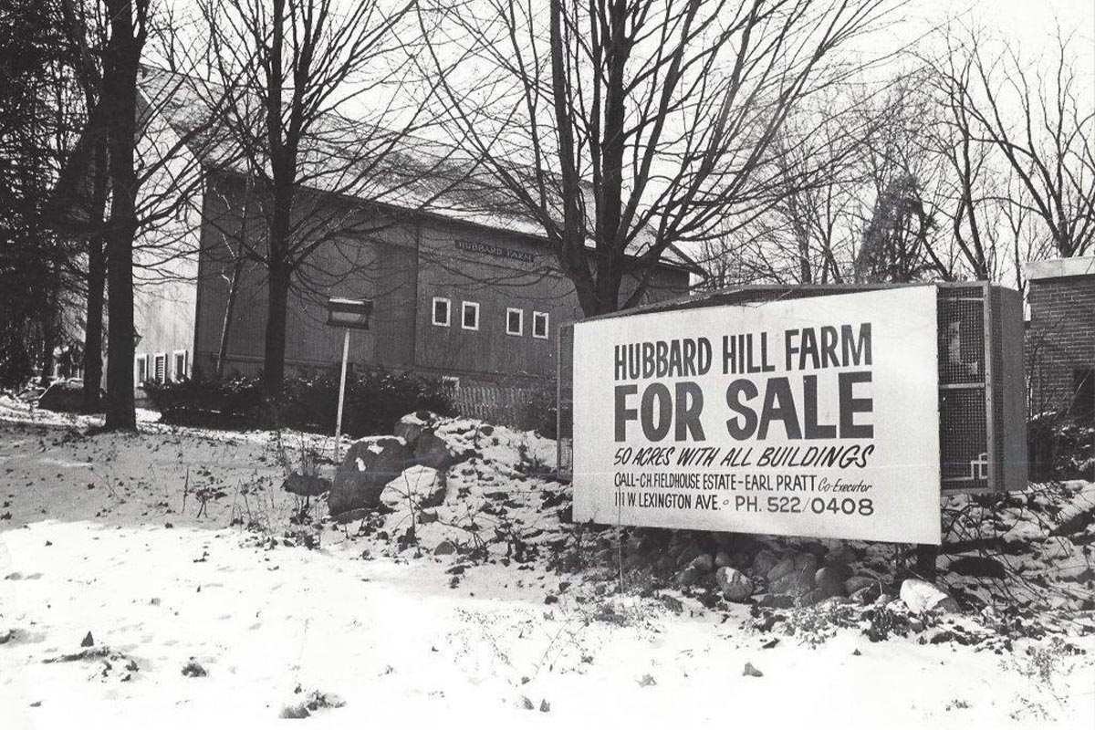 Hubbard Hill Farm in 1975